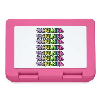 Cooler Schriftzug für Schulkind-Design - Brotdose - Pink - Vorne