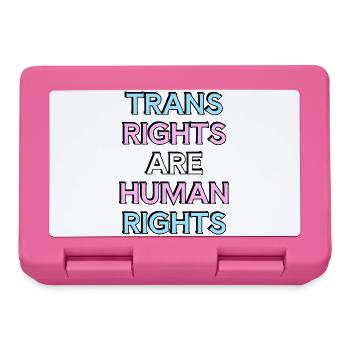 Trans-Rechte sind Menschenrechte – Trans Pride - Brotdose - Pink - Vorne
