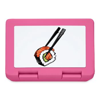 Sushi Pop-Art Roll Design - Brotdose - Pink - Vorne