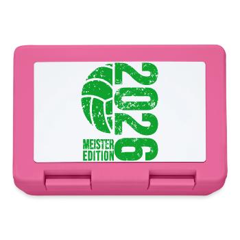 Volleyball Master Shirt 2026, Green , Bottle - Lunchbox - pink - Front
