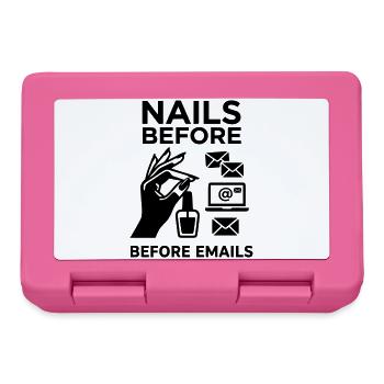 nails before mails - Lunchbox - pink - Front