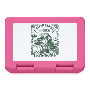 Dampfbahn Ingenieur Conductor Vintage - Brotdose - Pink - Vorne