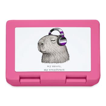 My colors my soundtrack - Capybara asexual colors - Brotdose - Pink - Vorne