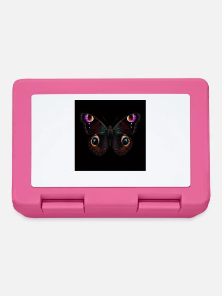 Schmetterlings-Rusalka-Pfau - Brotdose - Pink