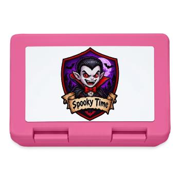 Spukzeit Vampir Cartoon - Brotdose - Pink - Vorne