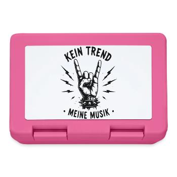 Kein Trend Meine Musik - Brotdose - Pink - Vorne