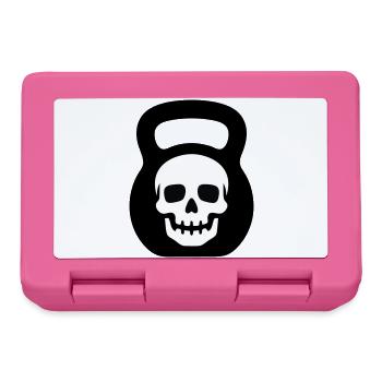 Totenkopf Kettlebell Logo - Brotdose - Pink - Vorne