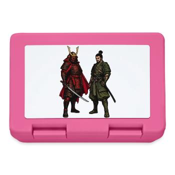 Roter und Grüner Samurai-Kontrast - Brotdose - Pink - Vorne