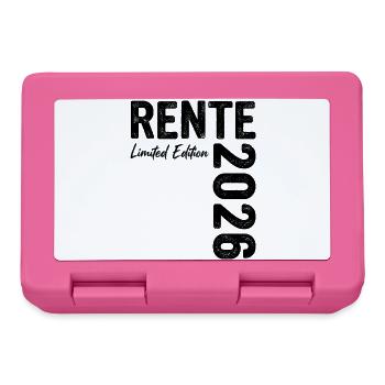 Rente 2026 Limited Edition Ruhestand - Brotdose - Pink - Vorne