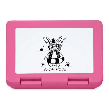 Bunny Punk und das Taucherhase Abenteuer - Brotdose - Pink - Vorne