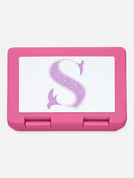 Buchstabe S - Brotdose - Pink