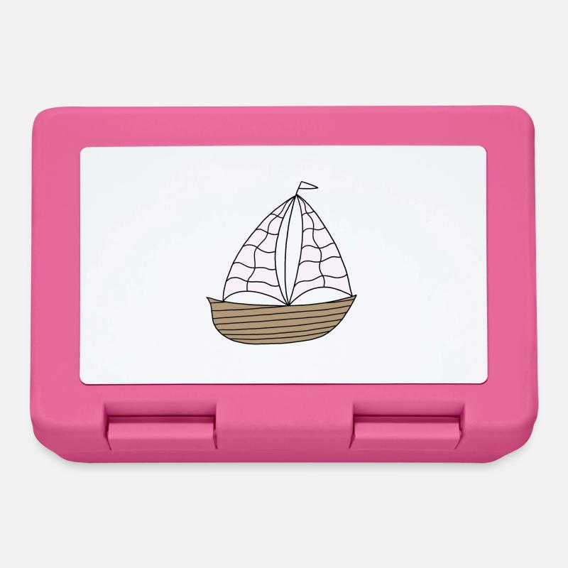 Voilier - Boîte à goûter - rose