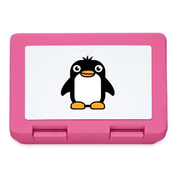 Pingouin a l’air mignon bébé enfant petit mignon doux - Boîte à goûter - rose - Devant