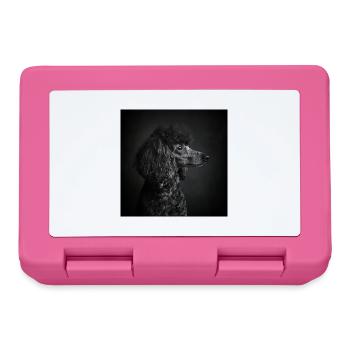 Black Animals - Black Poodle - Lunchbox - pink - Front