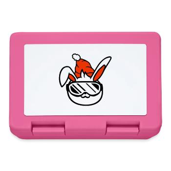 Bunny Ski Goggles Ski Bunny Skiing Ski Goggles Cap - Lunchbox - pink - Front
