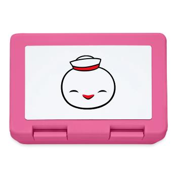 Canard Marin Marin Chapeau Marin Chapeau Happy - Boîte à goûter - rose - Devant