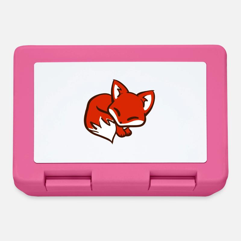 Cute Fox / Cute Fox / Mignon renard - Lunchbox - pink