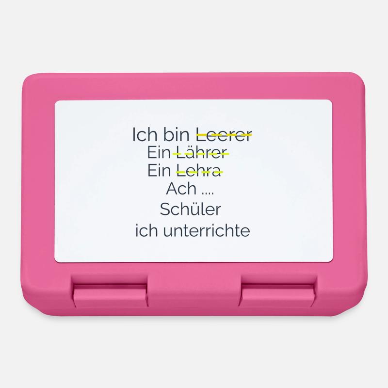 Ich unterrichte Schüler - Brotdose - Pink