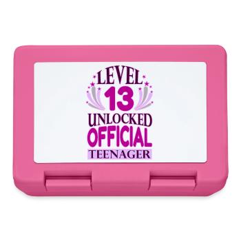 Teen Birthday Level 13 freigeschaltet - Brotdose - Pink - Vorne