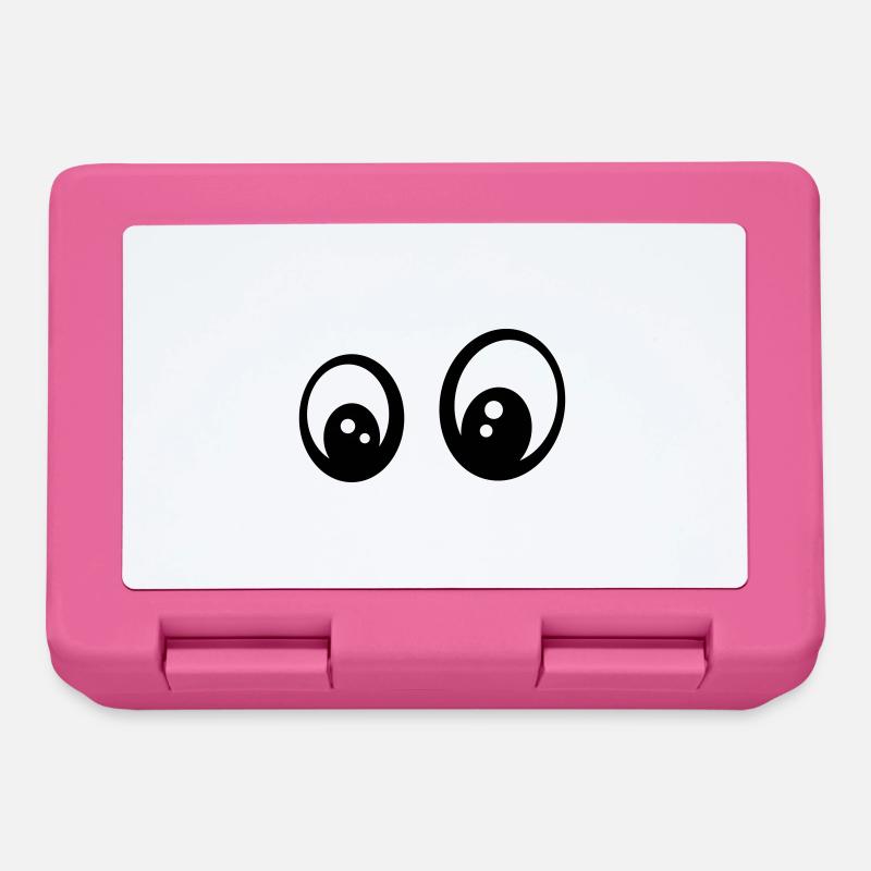 Augen - Brotdose - Pink