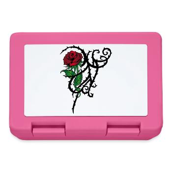 Tattoo Rose - Brotdose - Pink - Vorne