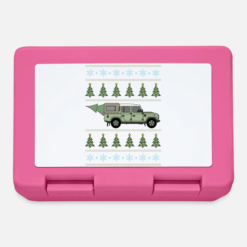 Defender Pickup - Weihnachtsbaum - Brotdose - Pink