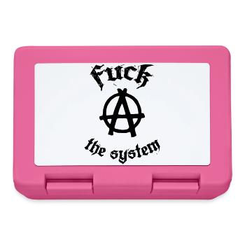Fuck the System - Lunchbox - pink - Front