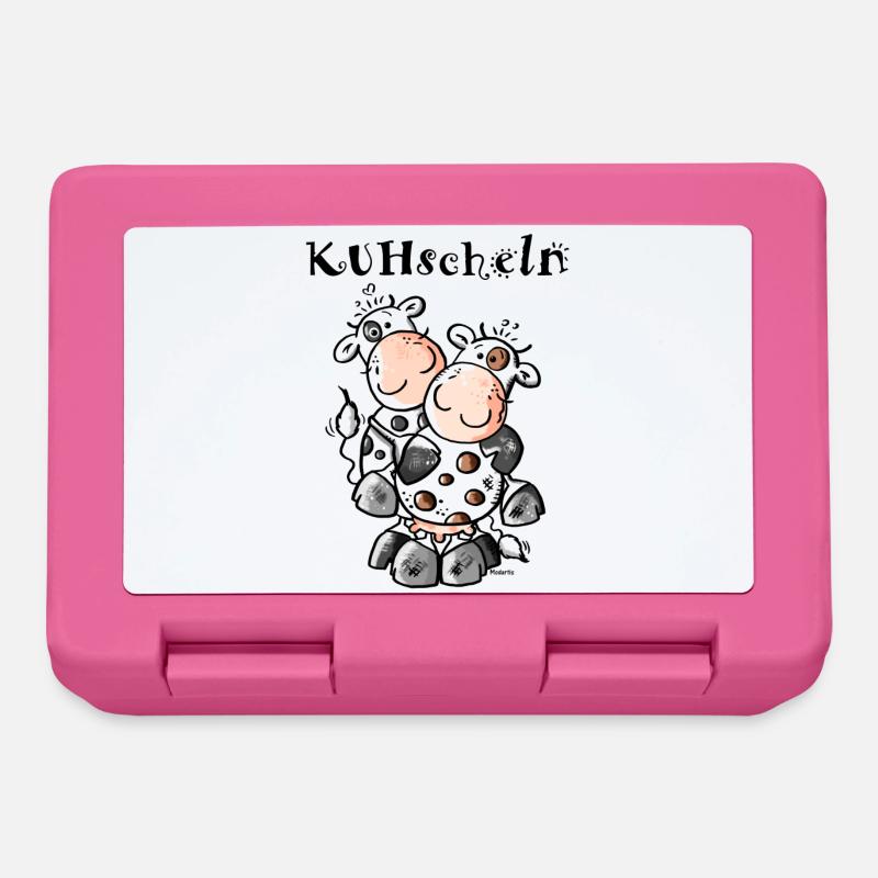 KUHschelnde Kühe - Kuh - Brotdose - Pink