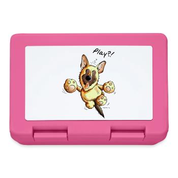 Berger allemand - Chien - Chiens - Cadeau - Boîte à goûter - rose - Devant
