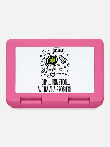 Gesundheit, Houston we have a problem astronaut - Brotdose - Pink