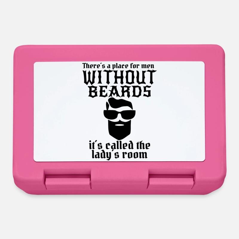 Mann mit Bart - Brotdose - Pink