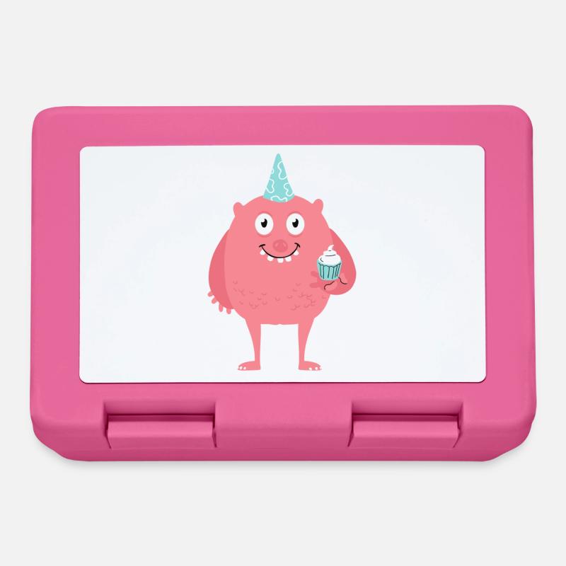 Monster cake - salmon - Lunchbox - pink