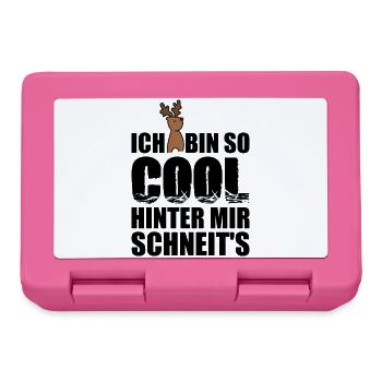 Lustige Sprüche für coole Typen - Brotdose - Pink - Vorne
