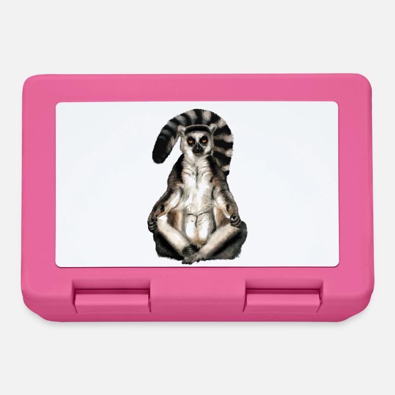 Lemur Katta - Brotdose - Pink