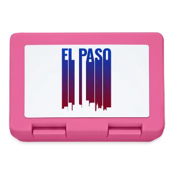 El Paso Skyline Gradient - Brotdose - Pink - Vorne