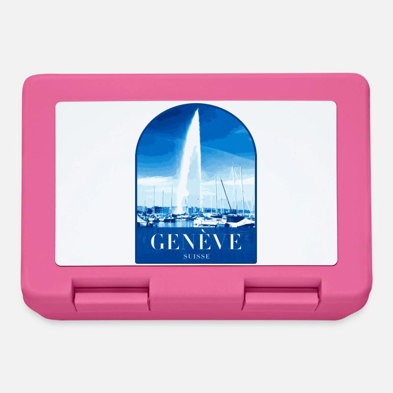 Geneva JetdEau Harbour Motif - Lunchbox - pink
