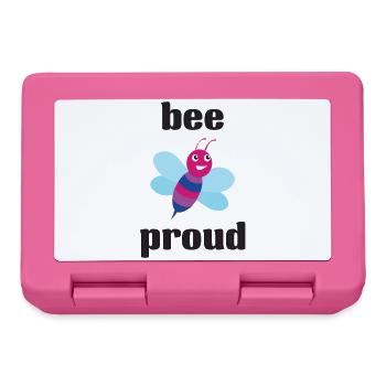 LGBT Pride Month - Bisexual Pride - Bee Proud - Lunchbox - pink - Front