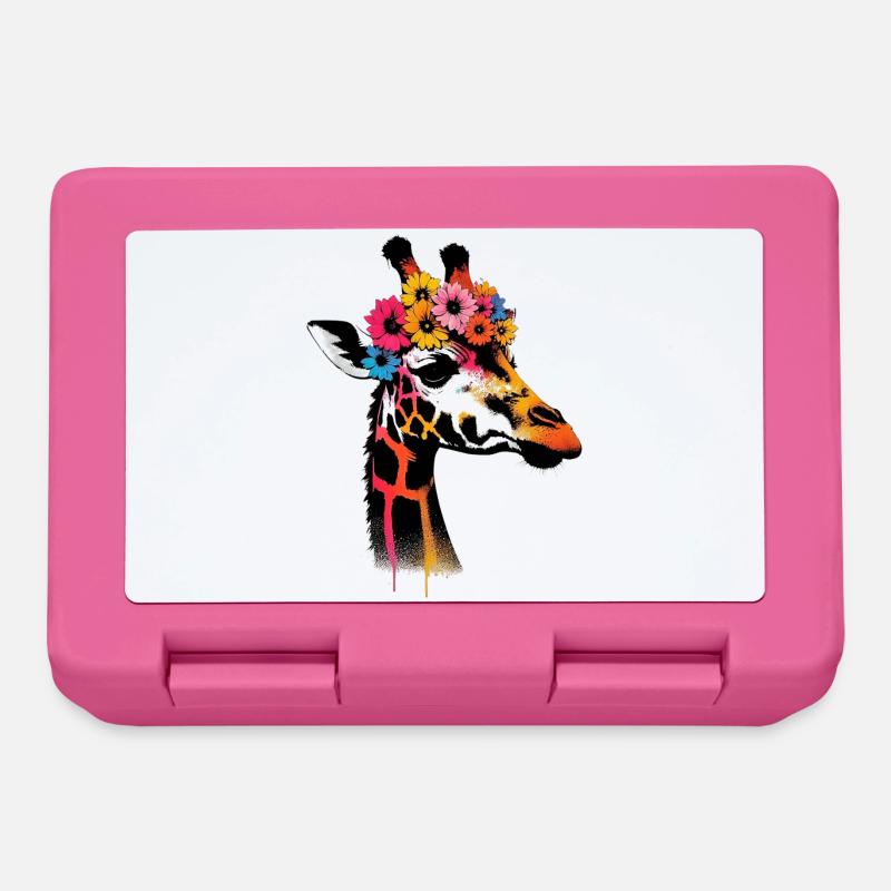 Giraffe - Brotdose - Pink
