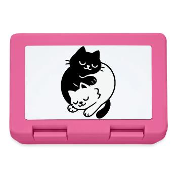 Ying-Yang Cats #2 - Lunchbox - pink - Front