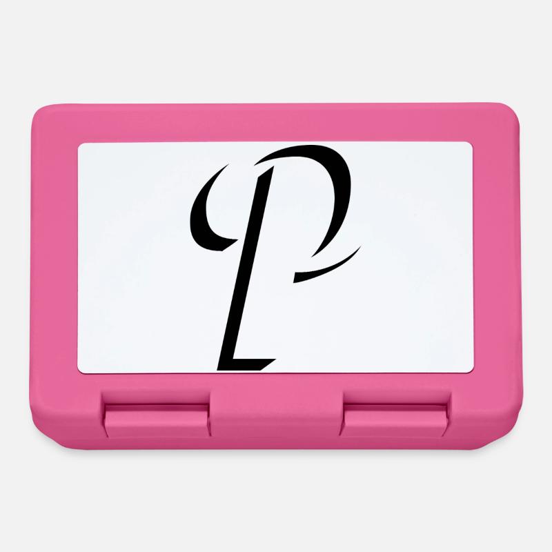 Letter P, Name, der Buchstabe P - Brotdose - Pink
