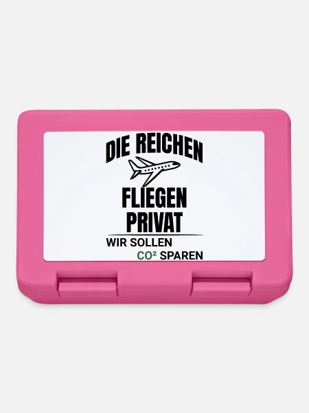Abstract CO2 Climate Protection Design - Lunchbox - pink