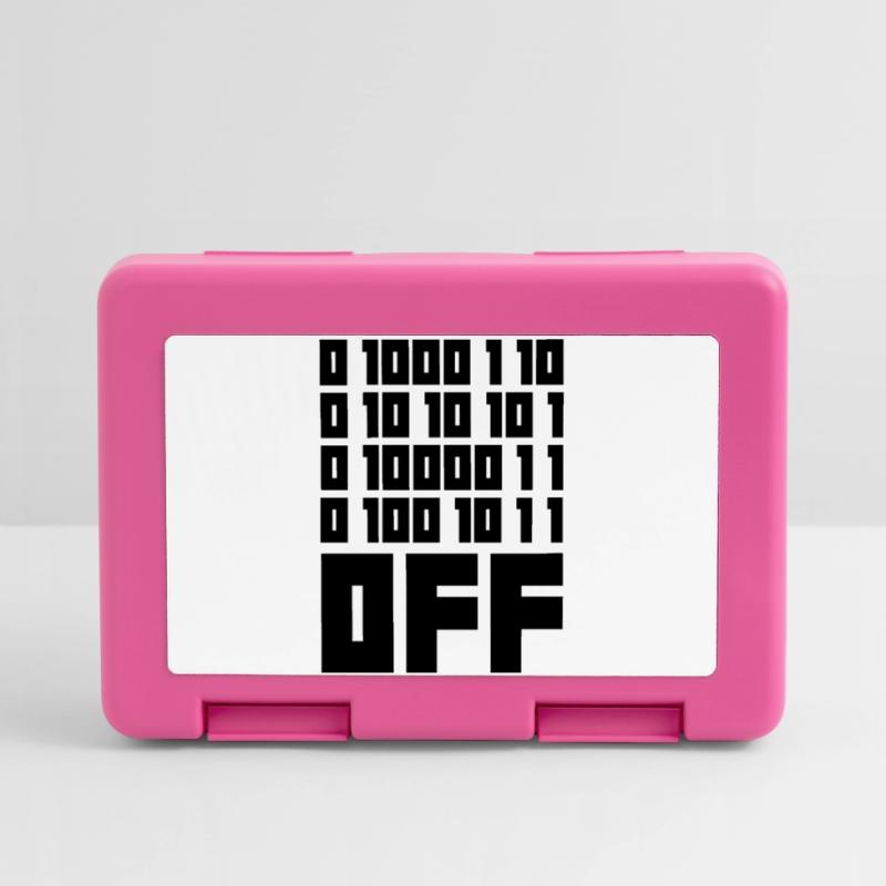 Binary Code F**k OFF – Nerd Humor & Geek Code Lunchbox