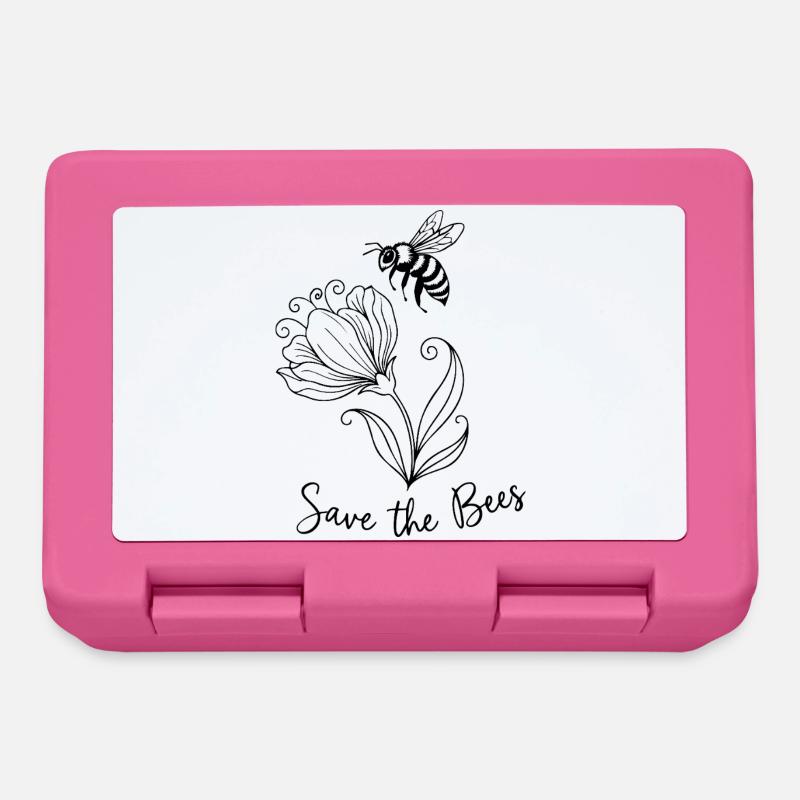 Sauvez les abeilles - Boîte à goûter - rose