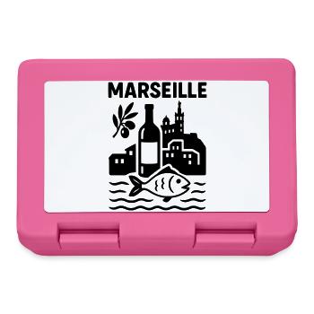 Marseille Silhouette - Boîte à goûter - rose - Devant