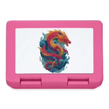 Drache - Brotdose - Pink - Vorne