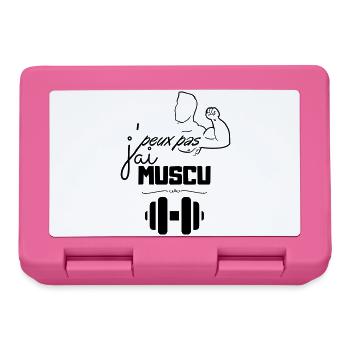 Musculation Vintage Minimal - Boîte à goûter - rose - Devant