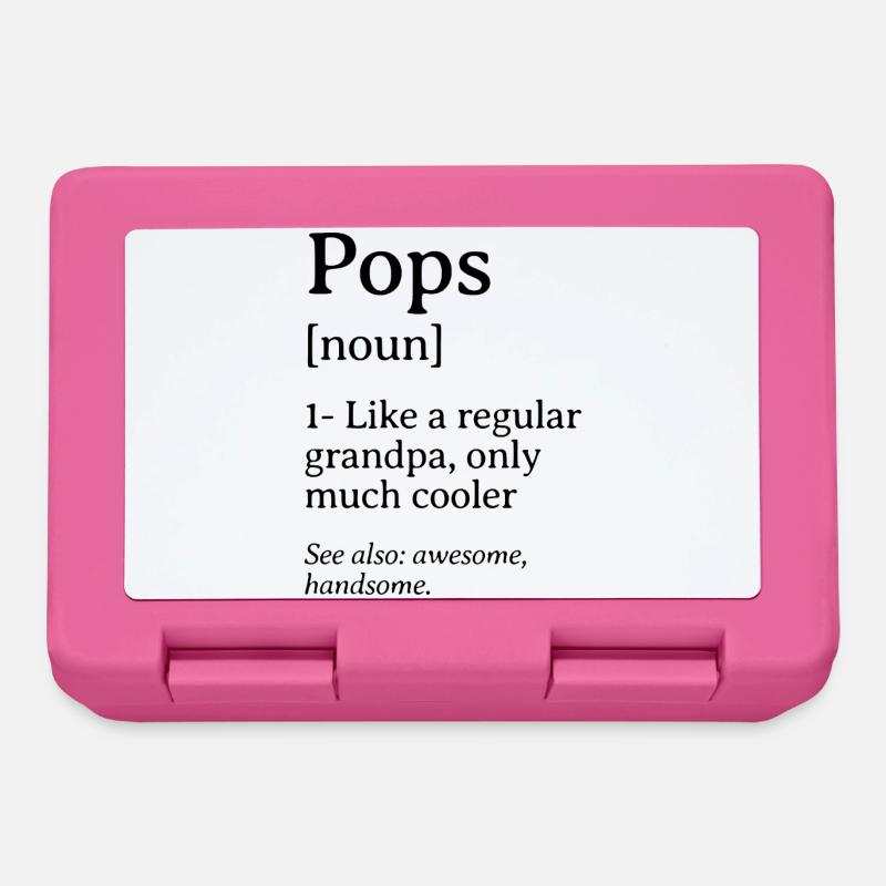 Pops Definition Funny Quote Design - Lunchbox - pink