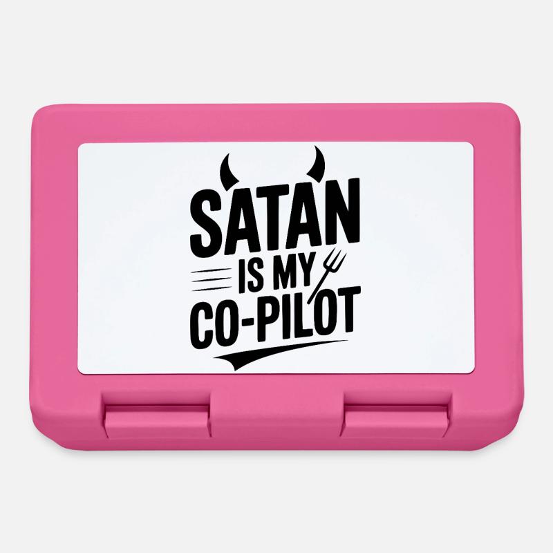 Satan est mon copilote - Boîte à goûter - rose