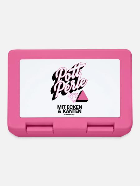 Pott Perle mit Ecken und Kanten - Brotdose - Pink