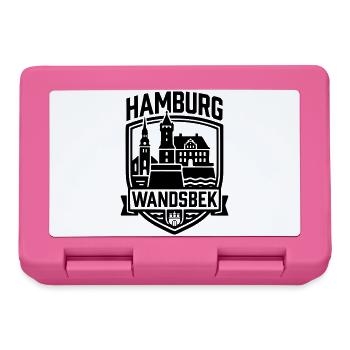 Hamburg Wandsbek – Heimat & Stadtteil Silhouette - Brotdose - Pink - Vorne